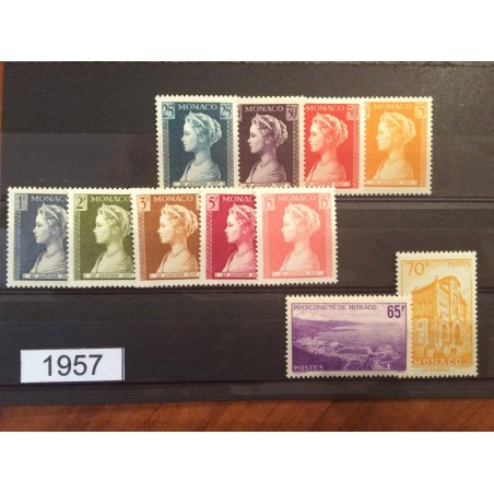 MONACO ANNEE COMPLETE 1957 MNH **