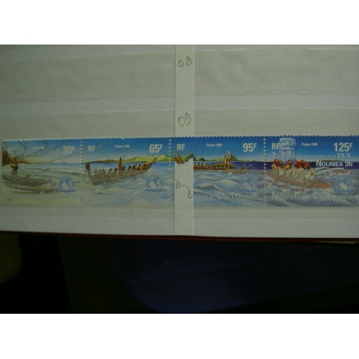 NOUVELLE CALEDONIE Num 706-709 ** MNH ANNEE 1996 Pirogue Va'a