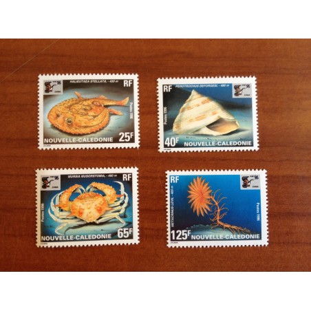 NOUVELLE CALEDONIE Num 710-713 ** MNH ANNEE 1996 Faune Marine