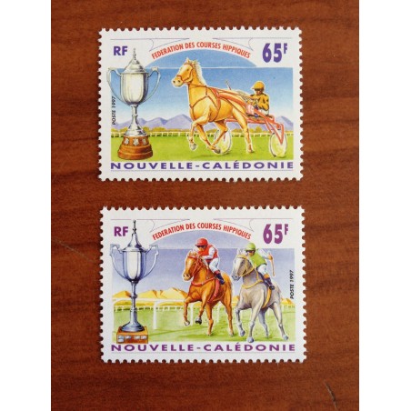 NOUVELLE CALEDONIE Num 735-736 ** MNH ANNEE 1997 Courses cheval