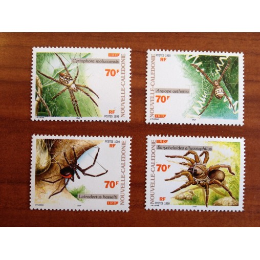 NOUVELLE CALEDONIE Num 784-787 ** MNH ANNEE 1999 Arachnide