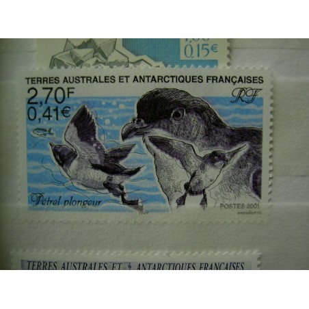 TAAF Yvert Num 288 Faune Petrel ANNEE 2001