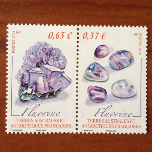 TAAF Yvert Num 686-687 Mineraux  ANNEE 2014