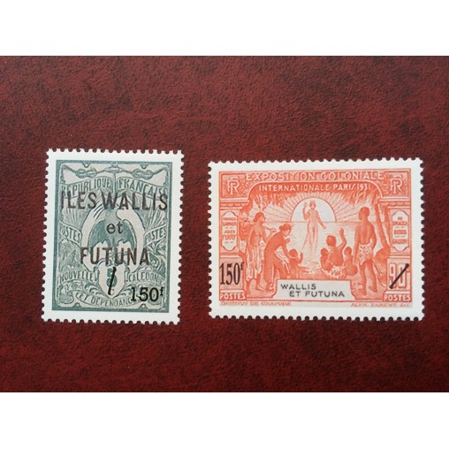 Wallis et Futuna 649-650 ** luxe sans charnière timbre sur timbre 2005