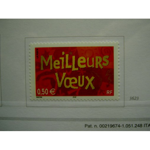 France 3623 ** Meilleurs vœux  en 2003