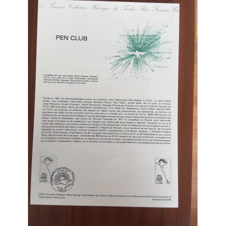 Document Officiel 2164 PEN Club  1981 num 34-81