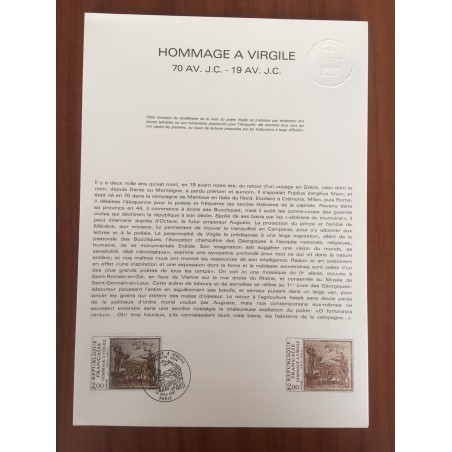 Document Officiel 2174 tableaux  Virgile  1981 num 45-81