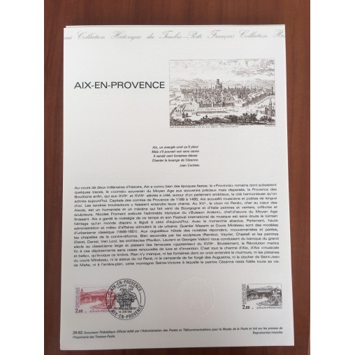 Document Officiel 2194 Aix en Provence  1982 num 26-82