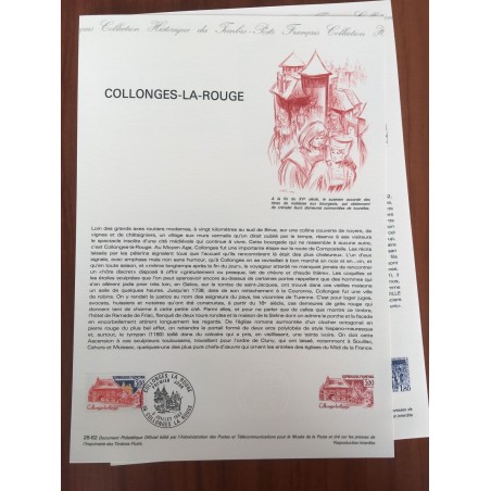 Document Officiel 2196 Collonges  1982 num 28-82