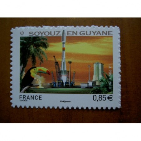 France Autoadhésifs Yvert num 470 Espace Soyouz Guyane Annee 2010