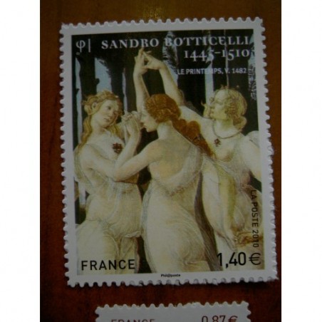 France Autoadhésifs Yvert num 509 Botticelli Annee 2010