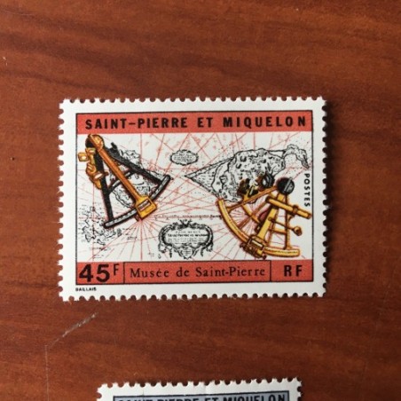 Saint Pierre et Miquelon 418 ** MNH Carte Sextant année 1971