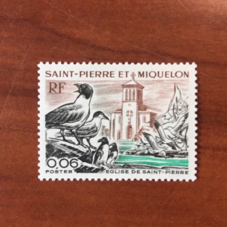 Saint Pierre et Miquelon 438 ** MNH Eglise année 1974