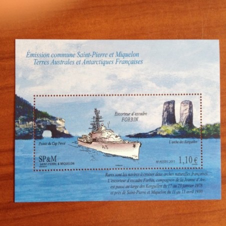 Saint Pierre et Miquelon 1022 ** MNH Navire Forbin BF19 année 2011