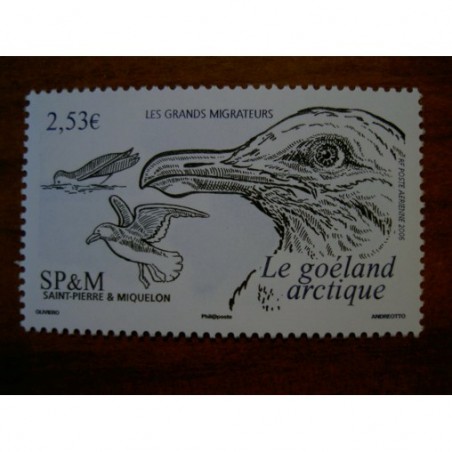 Saint Pierre et miquelon num PA 86 ** MNH en 2006 Oiseau Bird Goeland