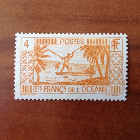 OCEANIE num Yvert 87 ** MNH Pecheur  annee 1939-1949