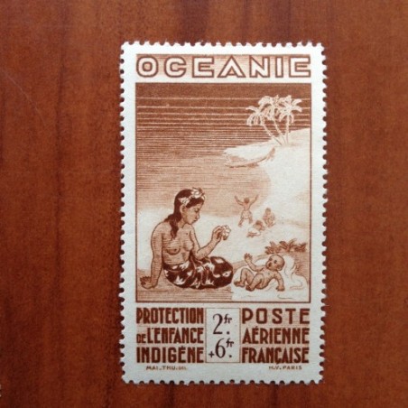 OCEANIE num Yvert PA 5 ** MNH  annee 1942