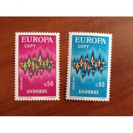 Andorre 217-218 ** MNH Europa Année 1972