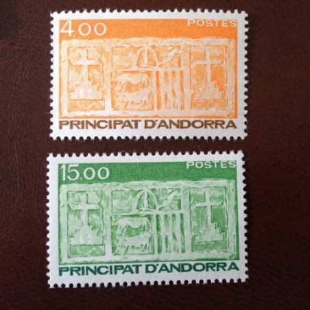 Andorre 346-347 ** MNH Ecu primitif Année 1986