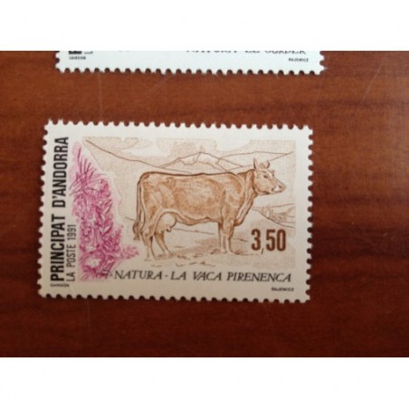 Andorre 406 ** MNH Vache Année 1991