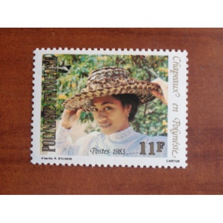 POLYNESIE NUM 198 ** MNH Chapeau Femme ANNEE 1983