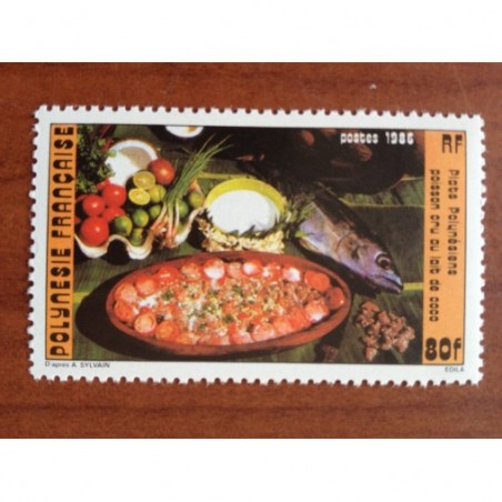 POLYNESIE NUM 261 ** MNH Cuisine ANNEE 1986