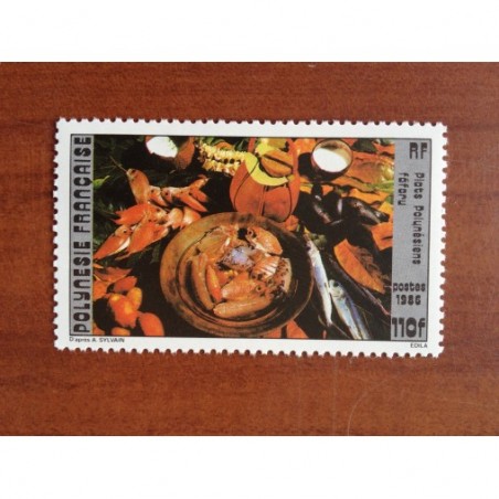 POLYNESIE NUM 262 ** MNH Cuisine ANNEE 1986