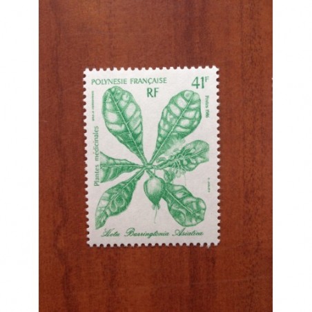 POLYNESIE NUM 269 ** MNH Flore medecine ANNEE 1986