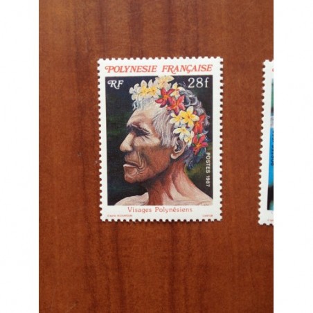 POLYNESIE NUM 272 ** MNH Visage ANNEE 1987