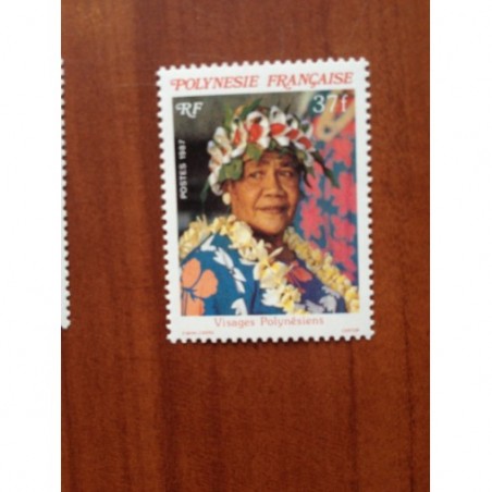 POLYNESIE NUM 274 ** MNH Visage ANNEE 1987