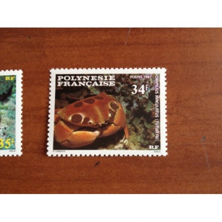 POLYNESIE NUM 275 ** MNH Faune Crabe ANNEE 1987