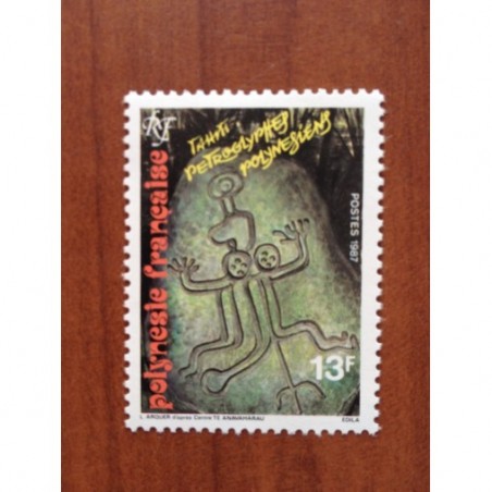 POLYNESIE NUM 280 ** MNH Petroglyphe ANNEE 1987