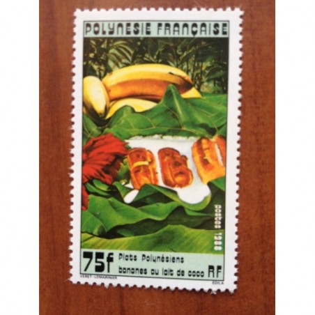 POLYNESIE NUM 296 ** MNH Cuisine ANNEE 1988