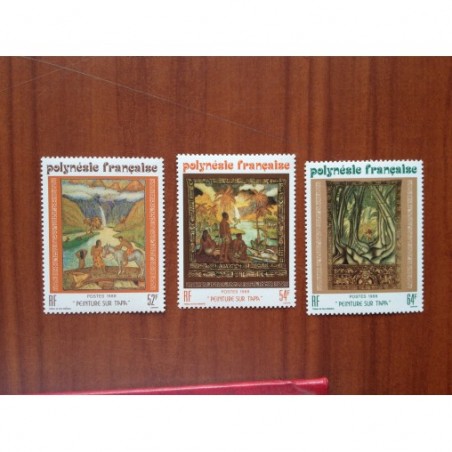 POLYNESIE NUM 303-305 ** MNH Tableau ANNEE 1988