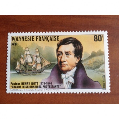 POLYNESIE NUM 318 ** MNH Missionnaire ANNEE 1988