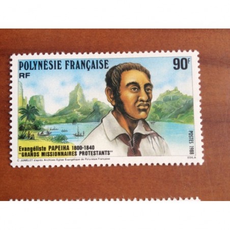 POLYNESIE NUM 319 ** MNH Missionnaire ANNEE 1988