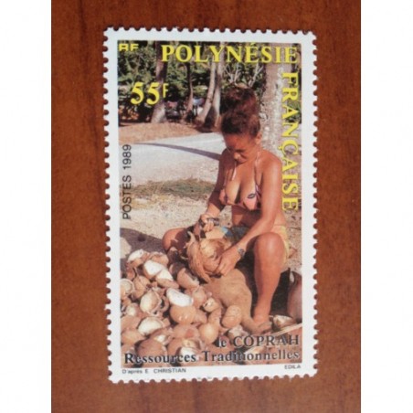 POLYNESIE NUM 326 ** MNH Coprah ANNEE 1989