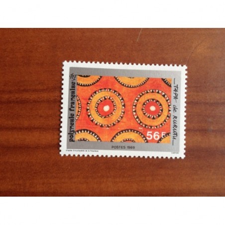 POLYNESIE NUM 330 ** MNH Art Tapa ANNEE 1989