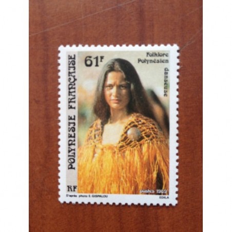 POLYNESIE NUM 334 ** MNH Folklore ANNEE 1989