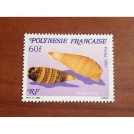 POLYNESIE NUM 343 ** MNH Coquillage ANNEE 1989