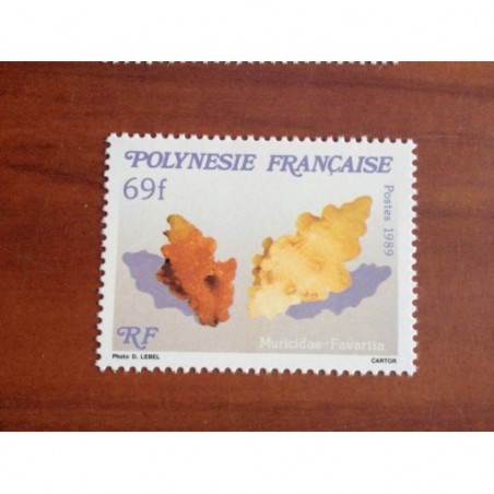 POLYNESIE NUM 344 ** MNH Coquillage ANNEE 1989