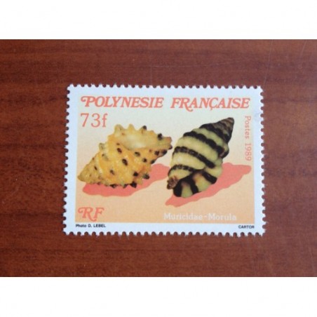 POLYNESIE NUM 345 ** MNH Coquillage ANNEE 1989