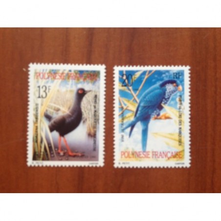 POLYNESIE NUM 360-361 ** MNH Oiseau Bird ANNEE 1990