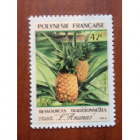 POLYNESIE NUM 374 ** MNH Ananas ANNEE 1991