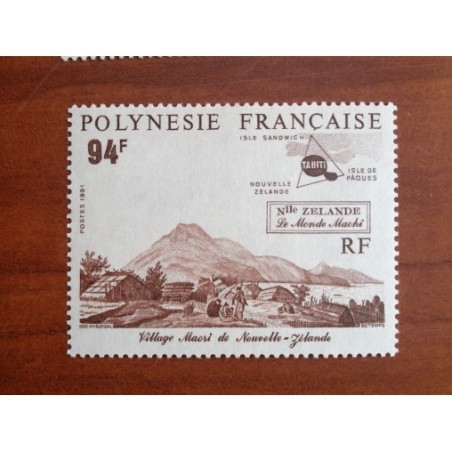 POLYNESIE NUM 381 ** MNH Monde Maohi ANNEE 1991