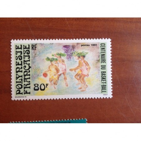 POLYNESIE NUM 382 ** MNH Baskett-Ball ANNEE 1991