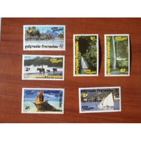 POLYNESIE NUM 399-404 ** MNH Activite touristique ANNEE 1992