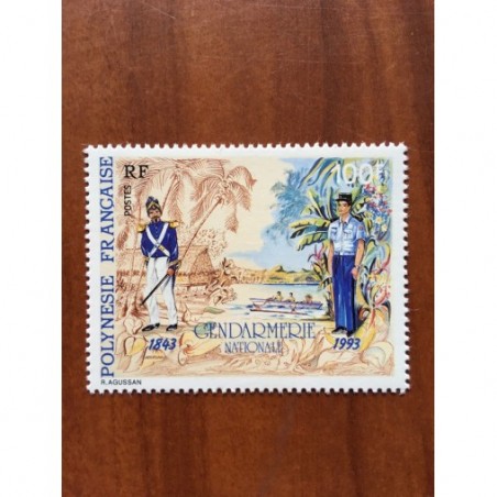 POLYNESIE NUM 443A ** MNH Gendarme sans Cartor ANNEE 1993