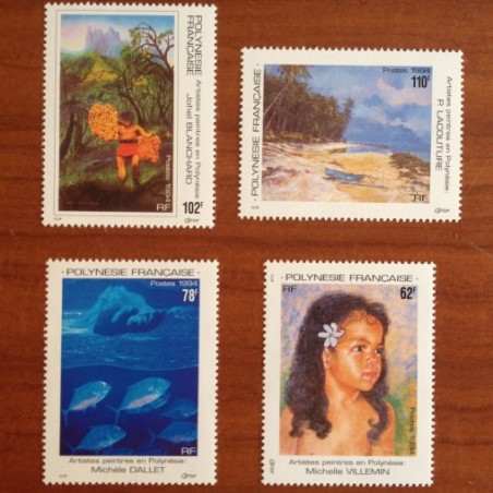 POLYNESIE NUM 468-471 ** MNH Tableau ANNEE 1994