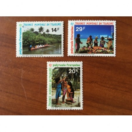 POLYNESIE NUM 480A-480C ** MNH Tourisme ANNEE 1995